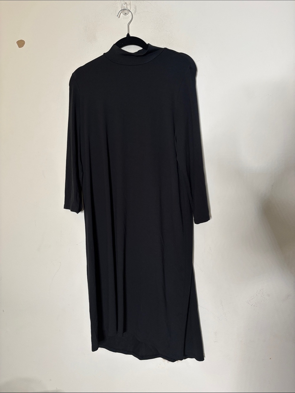 J. Jill Black Long Sleeve Mock Neck Tunic Dress